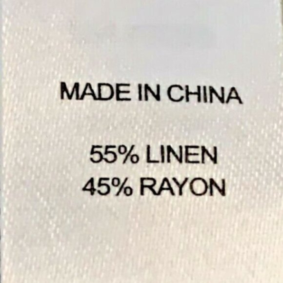 DREW "Beverly" Linen-Rayon Blend Striped Button-Up Ruffle Sleeve Top Sz M #231E - Picture 9 of 10